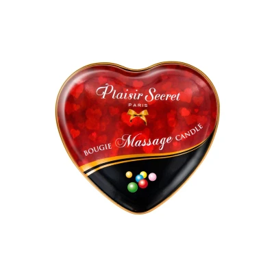 Świeca do masażu Bougie - Aromat gumy balonowej, 35ml, nawilżający olejek roślinny