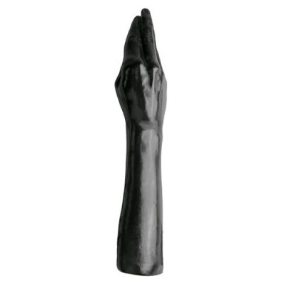 Dildo TPR All Black 39 cm - wodoodporny, naturalne wykończenie, 726 g