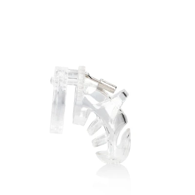 Klatka erekcyjna Man|Cage Model 25 - 3.5''/9 cm, Hipoalergiczny poliwęglan, Przezroczysta