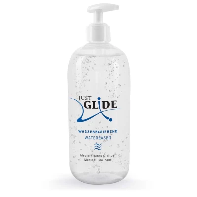 Lubrykant wodny Just Glide 500 ml - 100% wegański, bez oleju, bezwonny