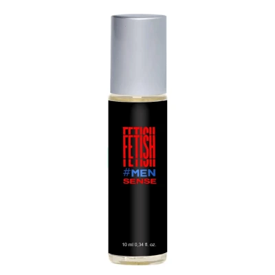 Perfumy męskie FETISH SENSE 10ml - z nutami brzoskwini i bergamotki, roll-on