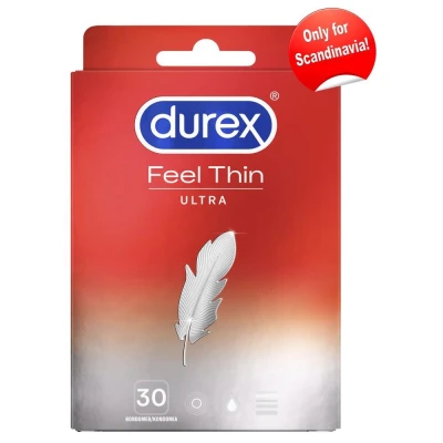 Prezerwatywy Durex Feel Ultra Cienkie 30 - Materiał: Naturkautschuk, Wymiar: 5,2