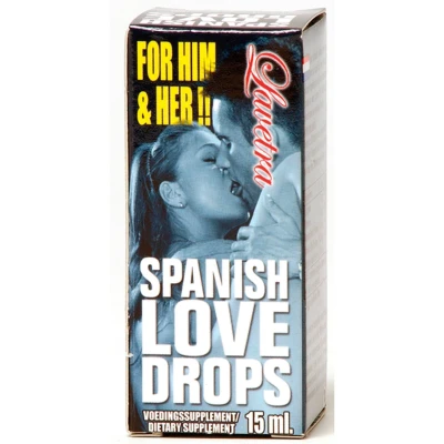 Suplement wspierający sprawność seksualną - Spanish Love Drops, L-arginina + witamina C, 15 ml