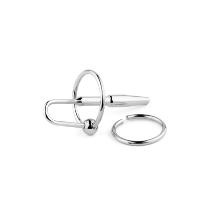 Plug metalowy (cewkowy) – Seria 05, stal nierdzewna, długość 8 cm, średnica 0,5–0,8 cm