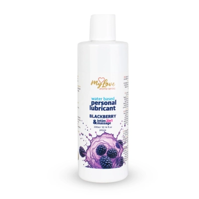 Żel intymny i do masażu MyLove Aroma Series wodny 2w1 jeżyna 300 ml