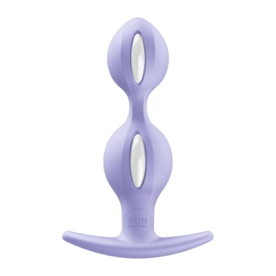 Korek analny B Balls Duo – podwójna kulka, silikonowy, 13 cm
