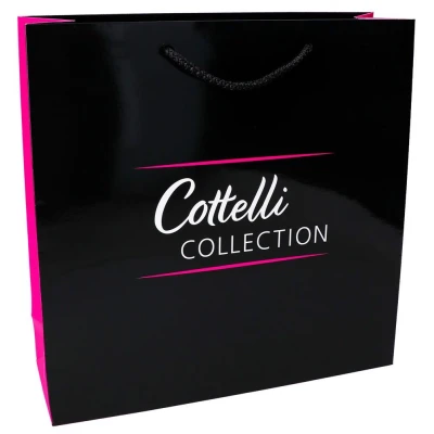 Torby papierowe Cottelli 30x10x30, laminowane, eleganckie na zakupy i akcesoria