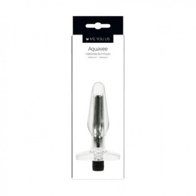 Wibracyjny korek analny Aquavee Me You Us, wodoodporny, regulacja prędkości, 15 cm