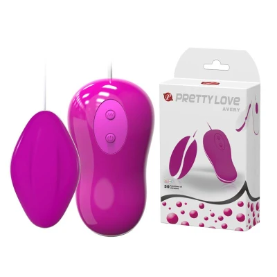 Stymulator wibracyjny, Pretty Love Avery, 30 funkcji, wodoodporny, 3,5 cm
