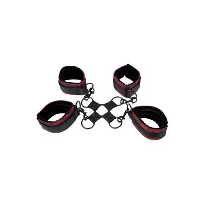 Kajdanki regulowane Scandal Hog Tie - Polyester, miękkie, obrotowe zapięcia, 30.5 cm