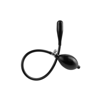 Korek Analny (expandable) Elite™ – Nadmuchiwany silikon, zasilanie bateryjne, czarny