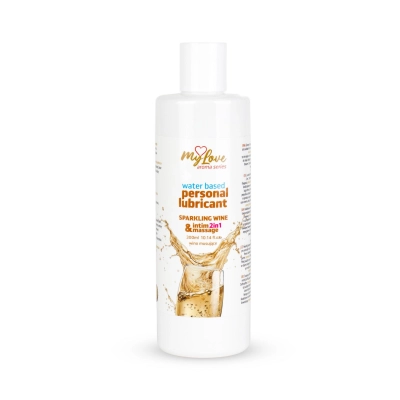 Preparat do masażu intymnego 2w1 MyLove Aroma Series Wino Musujące, wodny, 300 ml