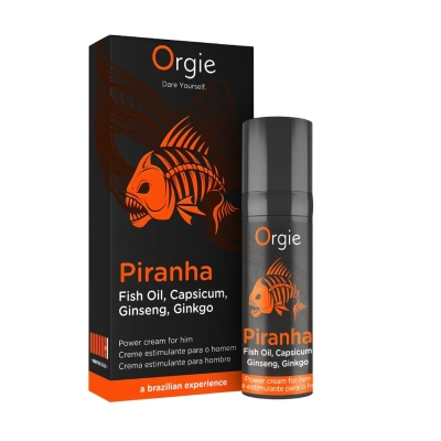 Krem rozgrzewający Piranha Power z żeń-szeniem i miłorzębem, 15 ml