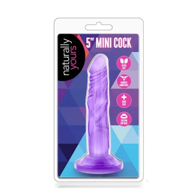 Dildo NATURALLY YOURS 5” Mini, Przyssawka, Realistyczna Tekstura, Bezpieczny TPE