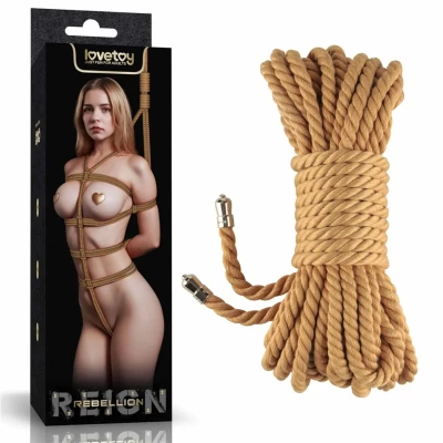Sznur do bondage Rebellion Reign 10m, konopie i poliester, szerokość 6mm