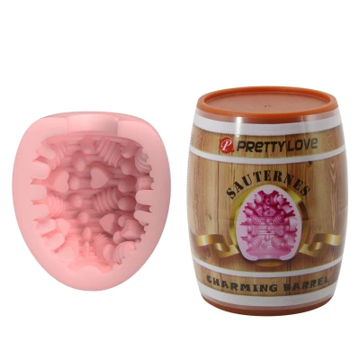 Masturbator TPR PRETTY LOVE - Żebrowany kanał, Kompaktowy, Realistyczne wrażenia