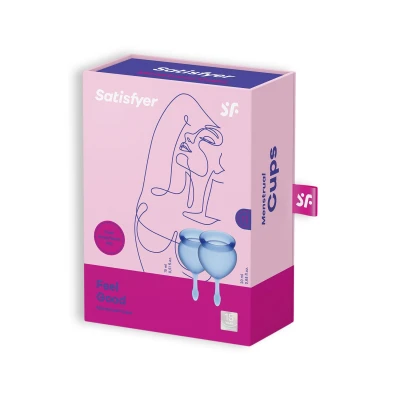 Kubeczek menstruacyjny Satisfyer, silikon medyczny, pojemność 15 ml, wielokrotnego użytku