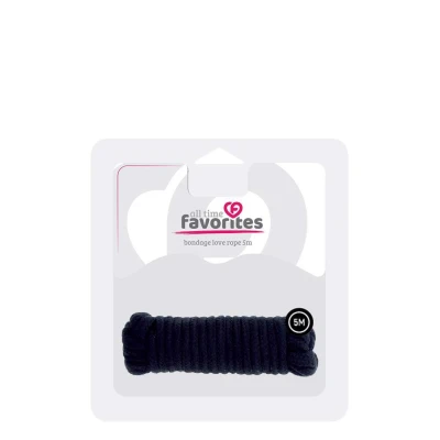 Lina do Shibari ALL TIME FAVORITES - Bawełna, 5m, Czarna