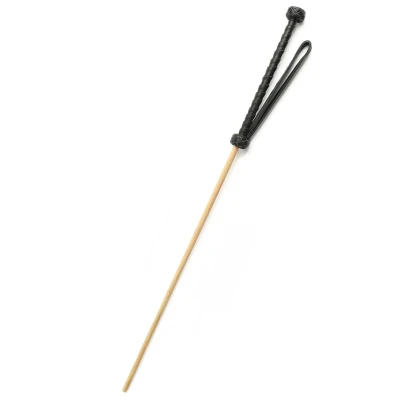 Laska BDSM EXTREME by HIDDEN DESIRE, 60 cm, drewno bukowe, skóra owcza