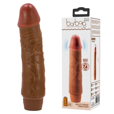 Dildo - BAILE - realistyczny TPR, wielostopniowe wibracje, 7.6''