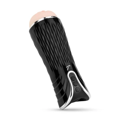 Masturbator elektryczny Teazers z 12 ustawieniami wibracji i funkcją jęków