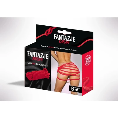 Lina BDSM do krępowania Linki - Czerwona, wytrzymała, ergonomiczna konstrukcja