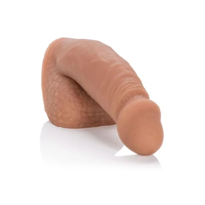 Penis do pakowania 5 cali, brązowy, 14.5 cm, materiał: guma termoplastyczna