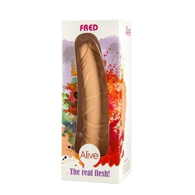 Dildo realistyczne - Fred, 21 cm, przyssawka, wolny od ftalanów
