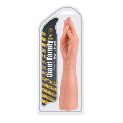 Stymulator ręczny GIANT FAMILY - PVC, 33 cm, z funkcją wibracji