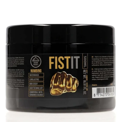 Lubrykant znieczulający FistIt Extra Thick, 500 ml, wegański, na bazie wody, chłodzący