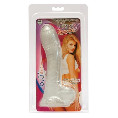 Dildo elastyczne PVC z realistycznymi jądrami i przyssawką, długość 17 cm