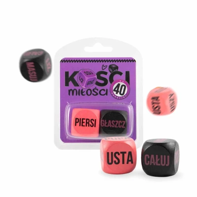 Zabawka erotyczna - Kości Miłości, zestaw drewniany, różne kolory, etui plastikowe