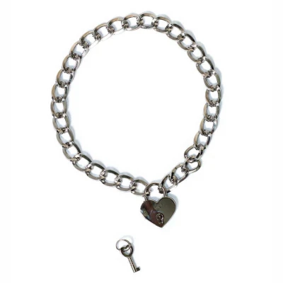 Wiązania BDSM - The Collar Party, metalowy, uniwersalny, srebrny