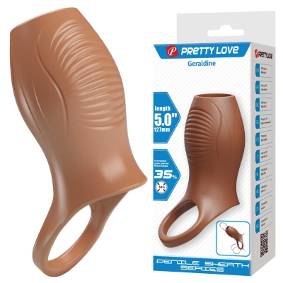 Nakładka powiększająca Pretty Love Geraldine Brown – TPR, pierścień, do 35% grubości