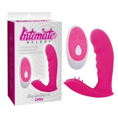 Dildo Strapless, Silikonowy, 10 Funkcji Wibracji, Bezprzewodowe Sterowanie