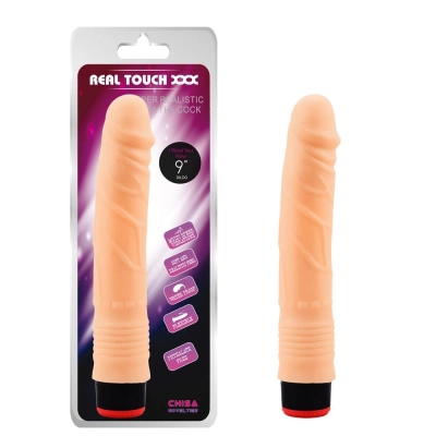 Wibrator Vibe Cock-Flesh T-Skin 22,5 cm, wibrujący, realistyczny kształt