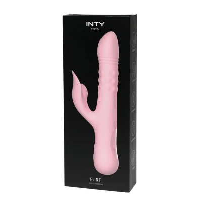 Masażer intymny INTY Toys - Flirt - 3 w 1, 10 trybów wibracji, wodoodporny IPX-7