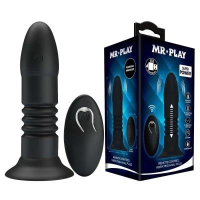 Wtyk analny - MR PLAY, 4 tryby wibracji, 4 tryby ruchu, zdalne sterowanie