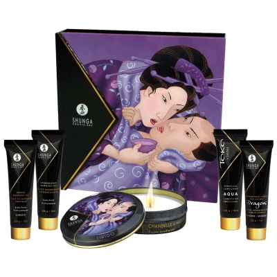 Zestaw do masażu - Shunga Geisha's Secret, 5 luksusowych produktów, egzotyczne aromaty