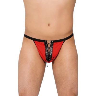 Słuchawki thongs SOFTLINE COLLECTION, czerwone, rozmiar S/L, 80% poliamid, 20% elastan