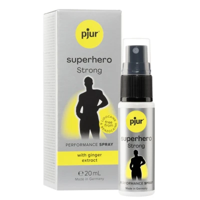 Sprej opóźniający pjur Superhero STRONG - z ekstraktem z imbiru, 20ml