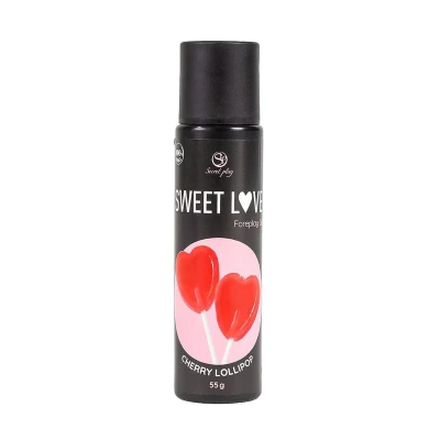 Żel do ciała - Secret Play Sweet Love, Wiśniowy Lollipop, 60 ml, 100% jadalny