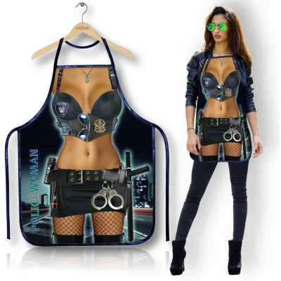 Fartuszek kuchenny - Policjantka 147PW, wysoka jakość, trwały i lekki materiał