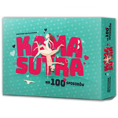 Gra erotyczna - Kamasutra 100 pozycji, 2 plansze, 100 kart z opisami, instrukcja