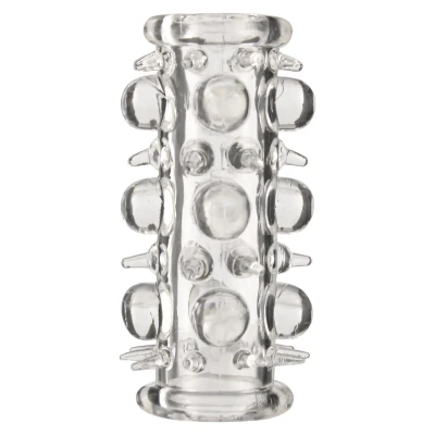 Nakładka na penisa TPE - 8cm długości, 2.2cm średnicy, stymulujące wypustki