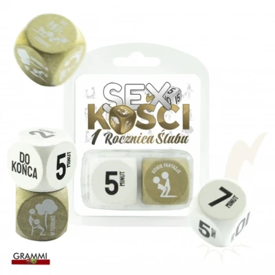 Kostki do gry w sypialni - Seksualna zabawa - Różnorodność w miłości - 1 Rocznica Ślubu