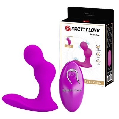 Wibrator analny zdalnie sterowany PRETTY LOVE Terrance, silikon, 10 trybów wibracji, wodoodporny
