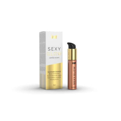 Rozświetlacz do ciała Sexy Glow 60ml z złotymi mikroperłami, natychmiastowy blask i lekka opalenizna