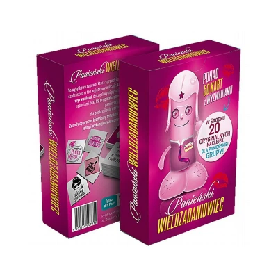 Gra - Karty Wyzwań na Wieczór Panieński, 57 Zadań, Praktyczne Naklejki