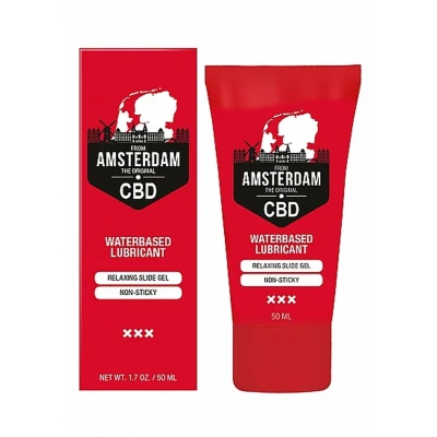Lubrykant wodny CBD Amsterdam - Nawilżający, beztłuszczowy, dermatologicznie testowany, 50 ml